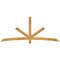 Ekena Millwork Alberta Rough Sawn Timber Gable Bracket, Western Red Cedar, 96"W x 40"H x 4"D x 4"F, 10/12 Pitch GBW096X40X0404ALB00RWR - alternate 1